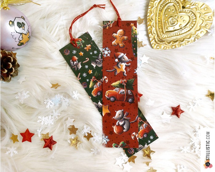 Marque-page Panda Roux Yoga en papier recyclé