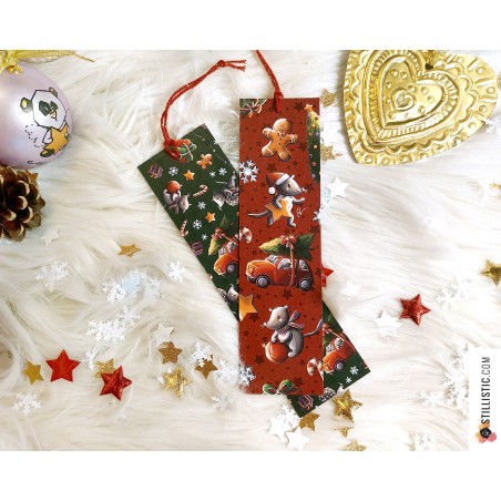 Marque-page Panda Roux Yoga en papier recyclé