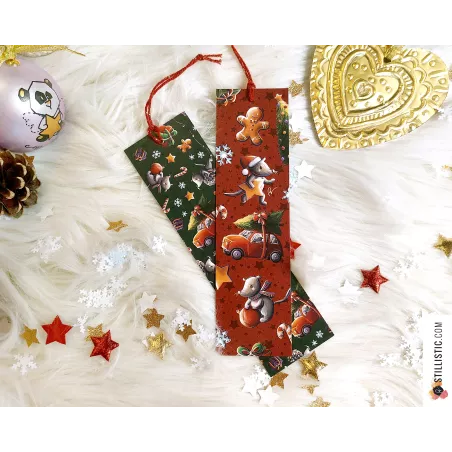 Marque-page Panda Roux Yoga en papier recyclé