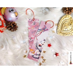 Marque-page Tigre blanc en papier recyclé