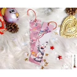 Marque-page Tigre blanc en papier recyclé