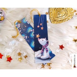 Marque-page Ours polaire en papier recyclé