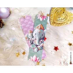 Marque-page Ganesh en papier recyclé