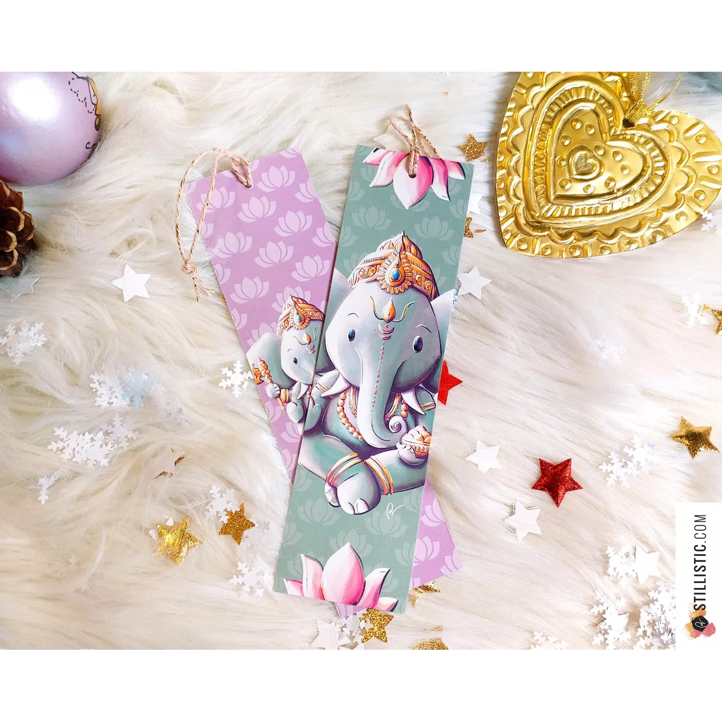 Marque-page Ganesh en papier recyclé