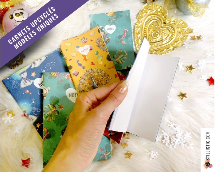 Carnet de note tissu upcyclé