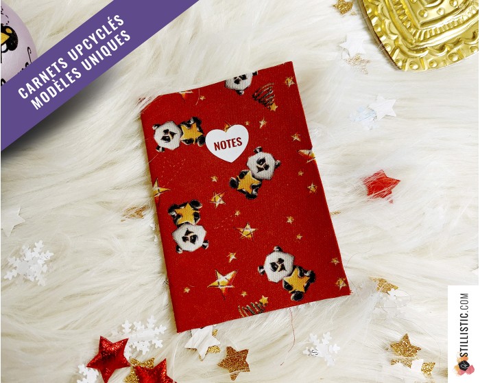 Carnet de note tissu upcyclé