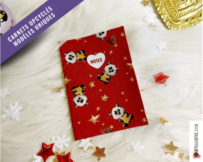 Carnet de note tissu upcyclé