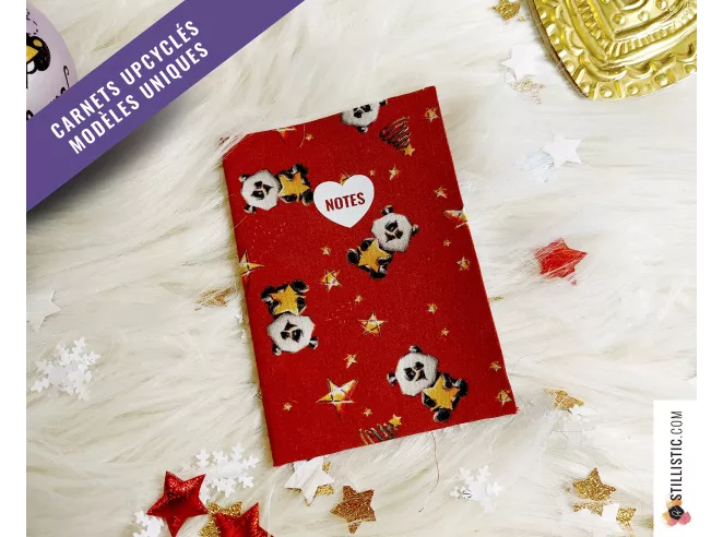 Carnet de note tissu upcyclé