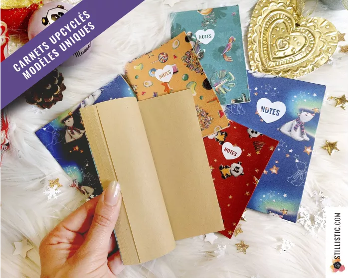 Carnet de note tissu upcyclé
