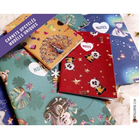 Carnet de note tissu upcyclé