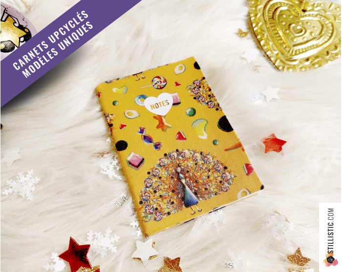 Carnet de note tissu upcyclé