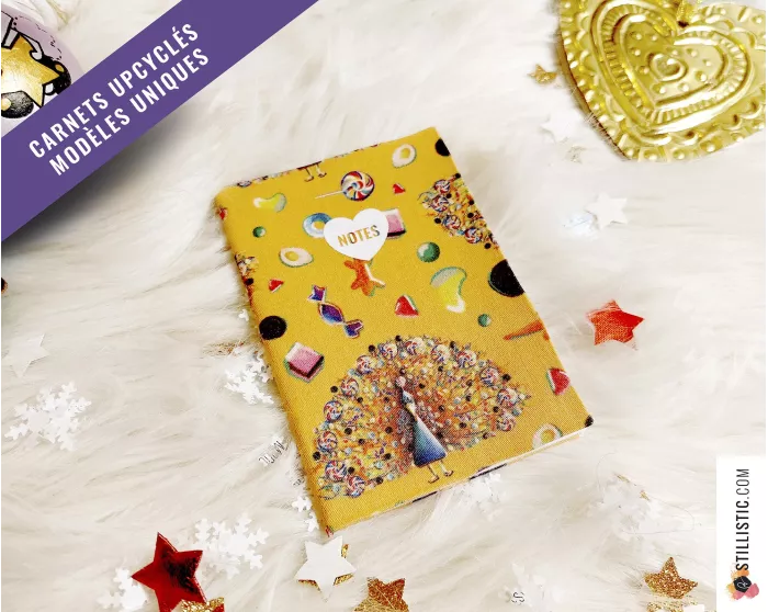 Carnet de note tissu upcyclé