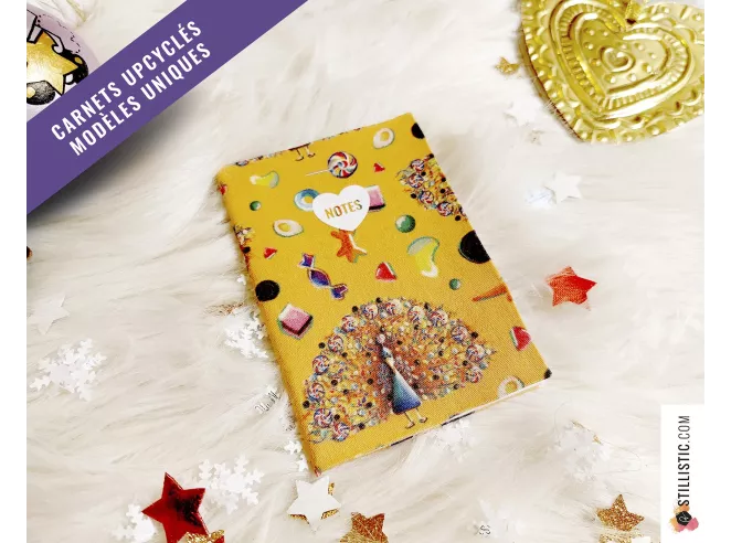 Carnet de note tissu upcyclé