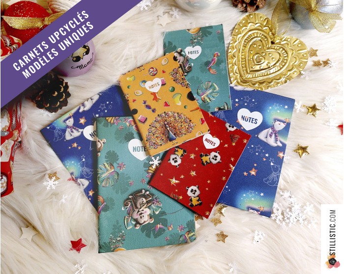 Carnet de note tissu upcyclé