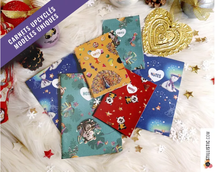 Carnet de note tissu upcyclé