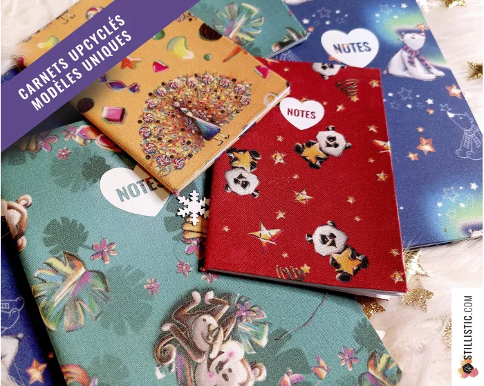 Carnet de note tissu upcyclé