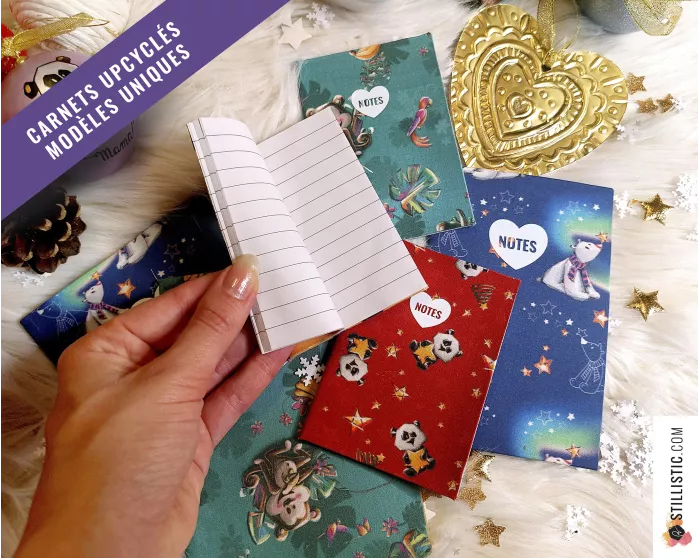 Carnet de note tissu upcyclé