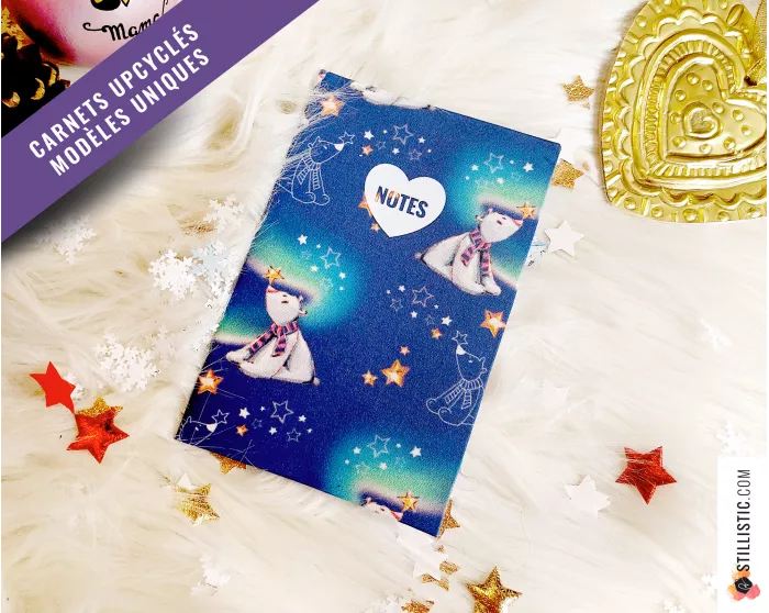 Carnet de note tissu upcyclé