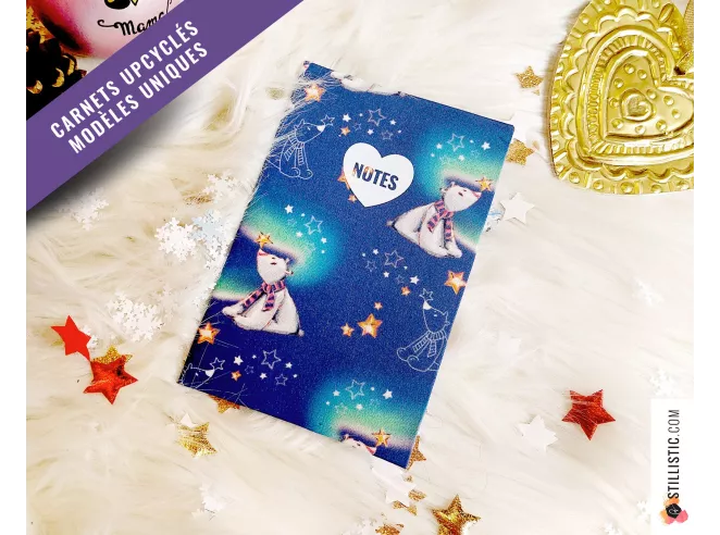 Carnet de note tissu upcyclé