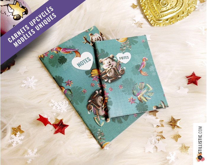 Carnet de note tissu upcyclé