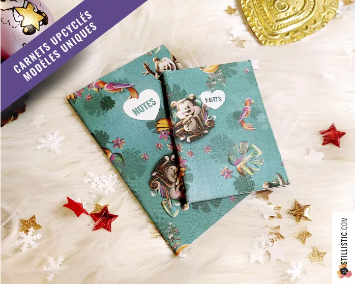 Carnet de note tissu upcyclé