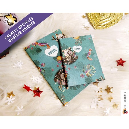Carnet de note tissu upcyclé