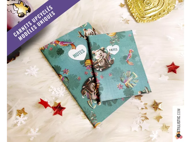 Carnet de note tissu upcyclé