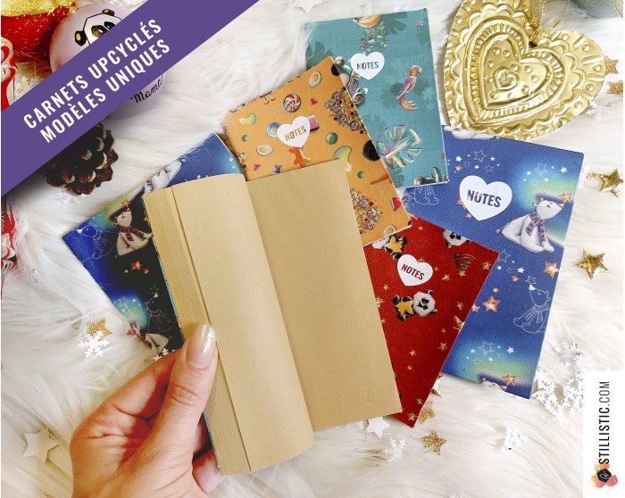 Carnet de note tissu upcyclé