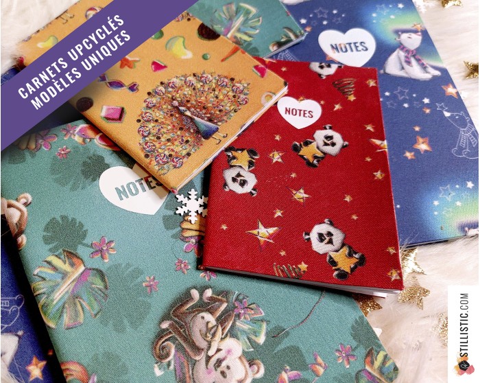 Carnet de note tissu upcyclé