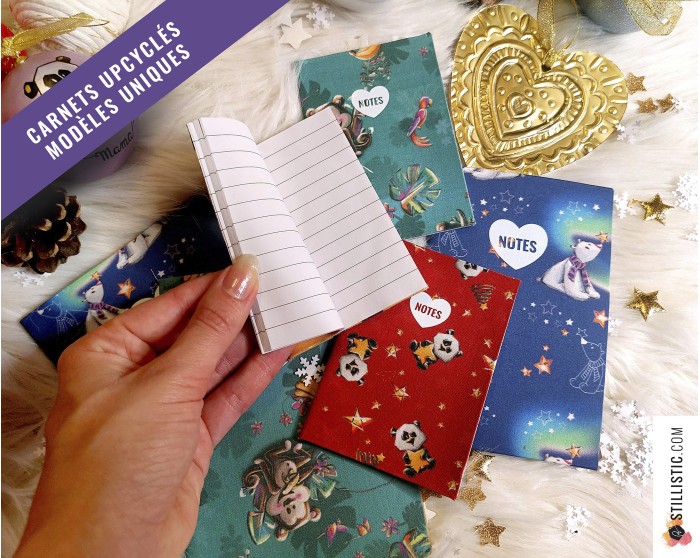 Carnet de note tissu upcyclé