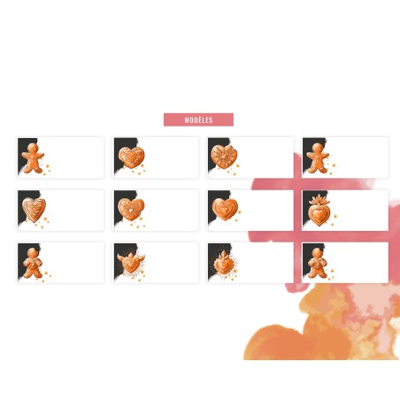 Marque-places Epices de Noël à imprimer