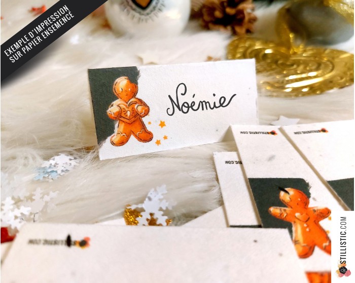Marque-places Epices de Noël à imprimer