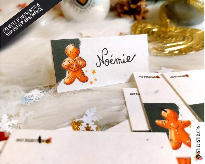 Marque-places Epices de Noël à imprimer