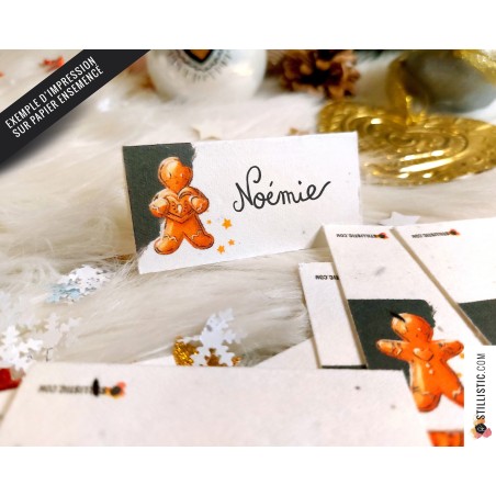 Marque-places Epices de Noël à imprimer