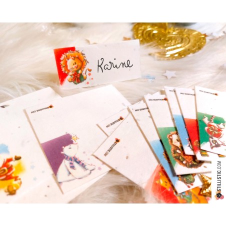 Marque-places Animaux Noël à planter