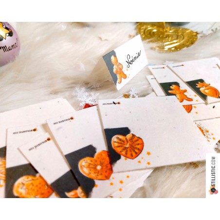 Marque-places Animaux Noël à planter