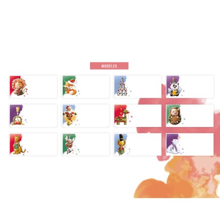 Marque-places Animaux Noël à planter