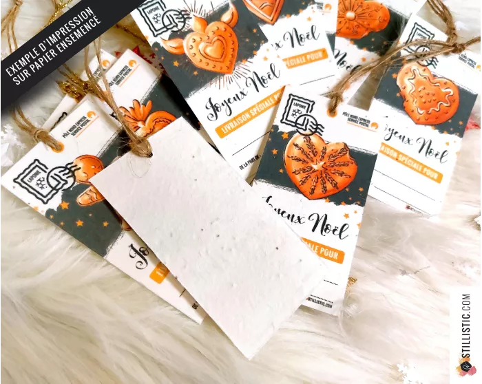 Etiquettes cadeaux Coeurs ex-voto de Noël à imprimer