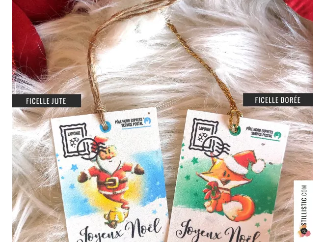 Etiquettes cadeaux Coeurs ex-voto et pains d'épices de Noël à planter (éco-responsable)