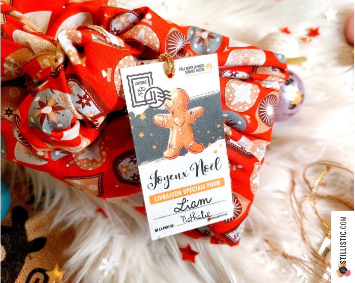 Etiquettes cadeaux Coeurs ex-voto et pains d'épices de Noël à planter (éco-responsable)