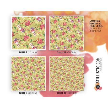 Coupon Furoshiki Lapin Printemps Vert Clair