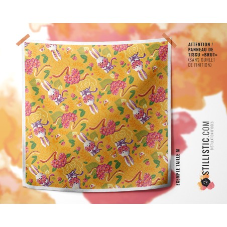 Coupon Furoshiki Lapin Printemps Jaune