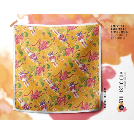 Coupon Furoshiki Lapin Printemps Jaune