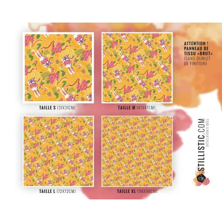 Coupon Furoshiki Lapin Printemps Jaune