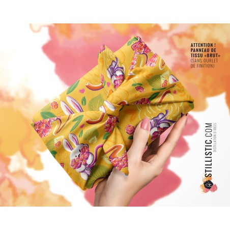 Coupon Furoshiki Lapin Printemps Jaune
