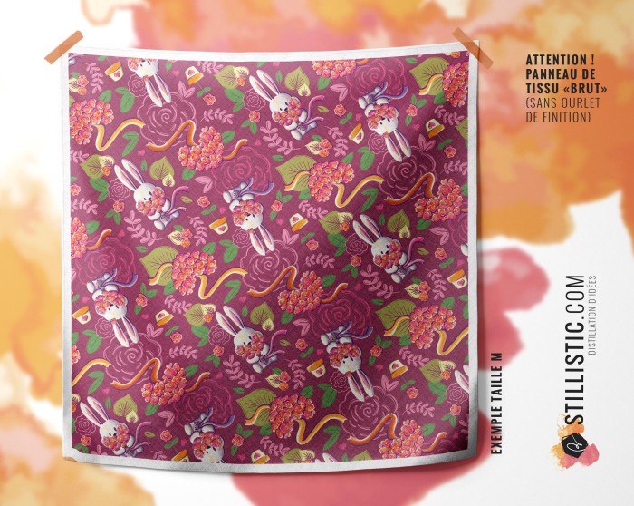 Coupon Furoshiki Lapin Printemps Rose