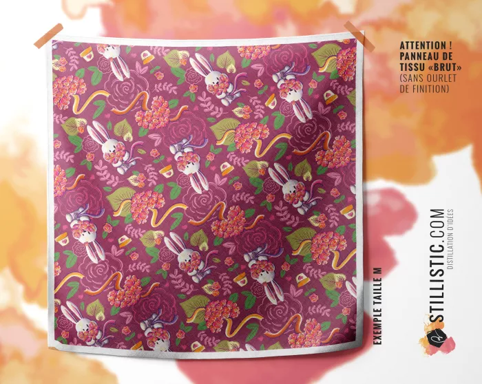 Coupon Furoshiki Lapin Printemps Rose