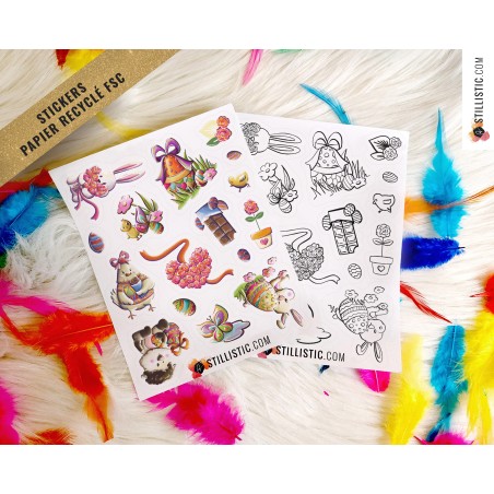 Stickers Pâques Printemps