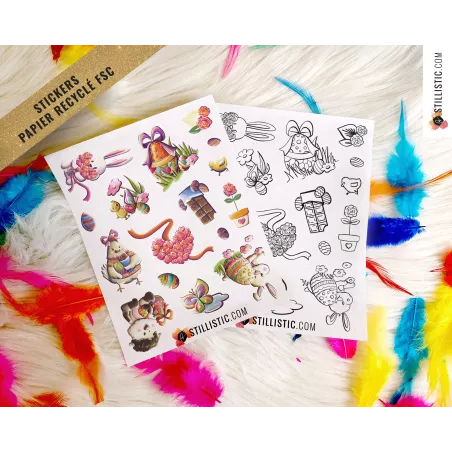 Stickers Pâques Printemps