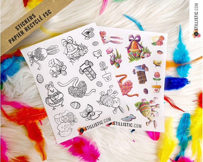 Stickers Pâques Printemps